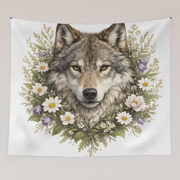 Item preview, Floral Wolf designed and sold by photoparadise22.