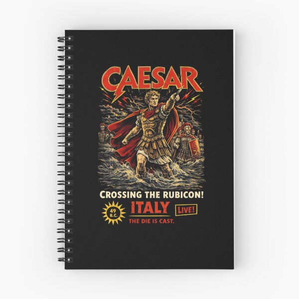 Item preview, Caesar Crossing the Rubicon – The Die Is Cast | History Concert T-Shirt designed and sold by RollFuzzy.