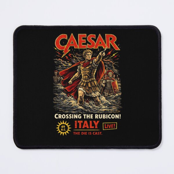 Item preview, Caesar Crossing the Rubicon – The Die Is Cast | History Concert T-Shirt designed and sold by RollFuzzy.