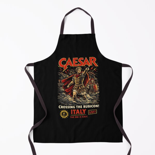 Item preview, Caesar Crossing the Rubicon – The Die Is Cast | History Concert T-Shirt designed and sold by RollFuzzy.