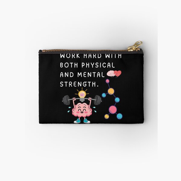 Item preview, Work Hard Physical and Mental Strength Brain Fitness designed and sold by Whimsy Works.