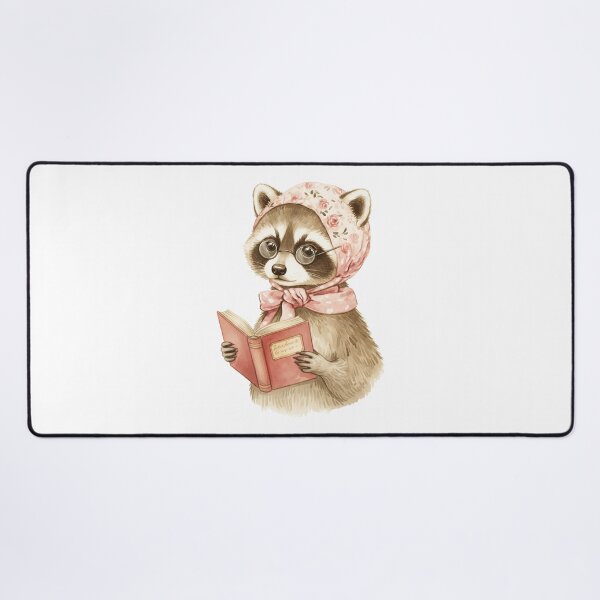 Item preview, Charming Raccoon Reading in Bonnet designed and sold by Steele-Art.