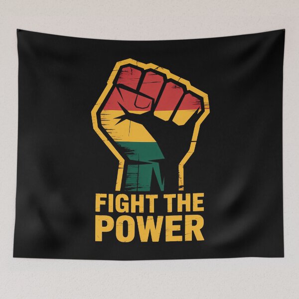 Item preview, Fight Social Justice Pan African Flag designed and sold by TikCore.