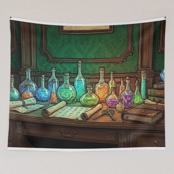 Item preview, The Alchemist's Study - Dark Academia Potions designed and sold by Midnight Replay.