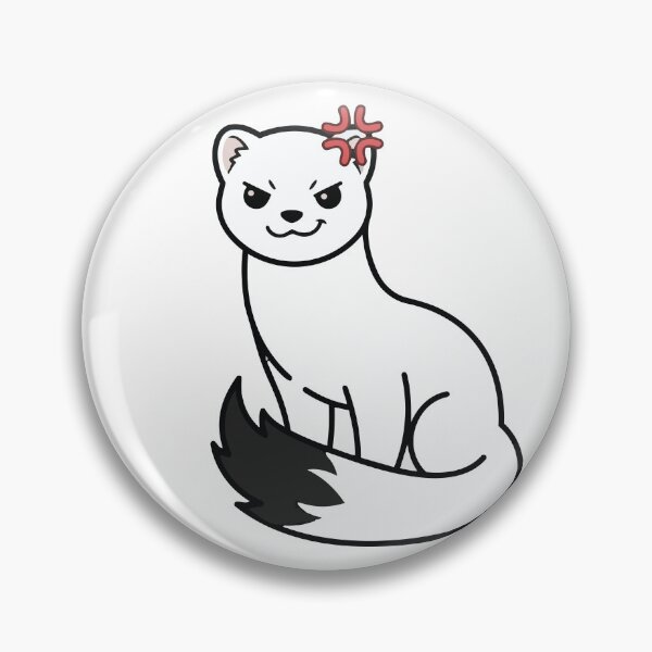 Item preview, I Choose Violence Cute Ermine Meme designed and sold by Petzzz.