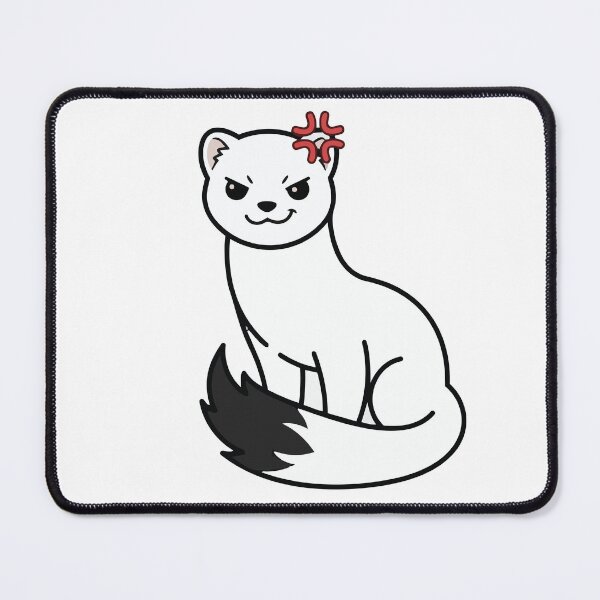 Item preview, I Choose Violence Cute Ermine Meme designed and sold by Petzzz.