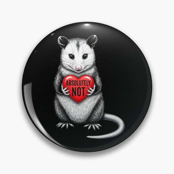 Item preview, Funny Opossum Absolutely Not Valentine Graphic designed and sold by OlakunleOloroz.