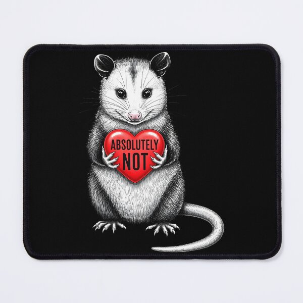 Item preview, Funny Opossum Absolutely Not Valentine Graphic designed and sold by OlakunleOloroz.