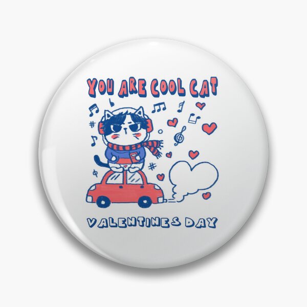 Item preview, Funny Cat Valentine love Doodle hand drawn designed and sold by JiraVibes.