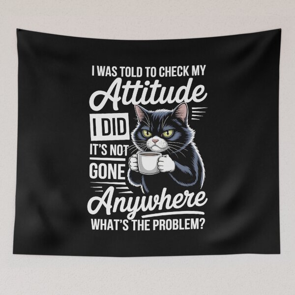 Item preview, Funny Cat Humor Joke Sayings designed and sold by TikCore.
