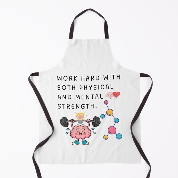 Item preview, Work Hard Physical and Mental Strength Brain Fitness designed and sold by Whimsy Works.