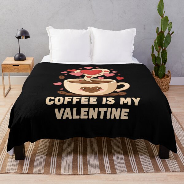 Item preview, Coffee is My Valentine Cute Coffee Lover Art Heart Cup designed and sold by MizoX7.
