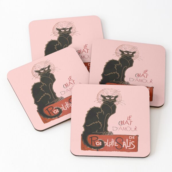 Item preview, Le Chat DAmour Black Cat Valentine Art designed and sold by taiche.
