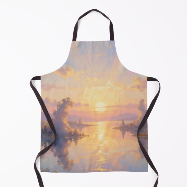 Item preview, Surreal Golden Hour – A dreamlike landscape with light poetry and floating forms in a warm glow designed and sold by FotoworldEdel.