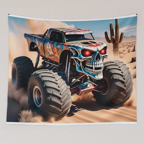 Item preview, Monster Truck Skull #7 designed and sold by UrbanTRIP.