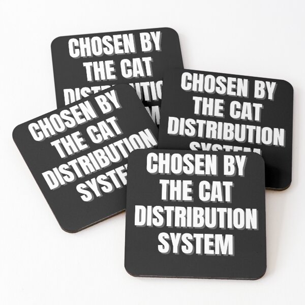 Item preview, Chosen By The Cat Distribution System Shirt | Funny Cat Mom Gift | Rescue Cat Owner Tee designed and sold by auradesign.