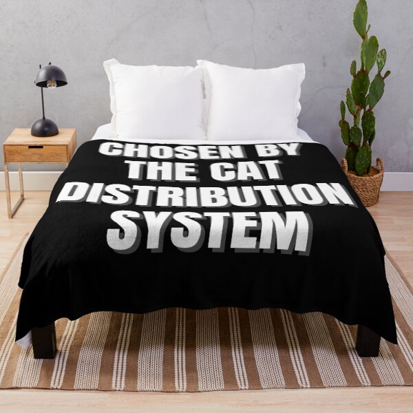 Item preview, Chosen By The Cat Distribution System Shirt | Funny Cat Mom Gift | Rescue Cat Owner Tee designed and sold by auradesign.