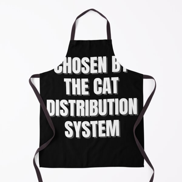 Item preview, Chosen By The Cat Distribution System Shirt | Funny Cat Mom Gift | Rescue Cat Owner Tee designed and sold by auradesign.
