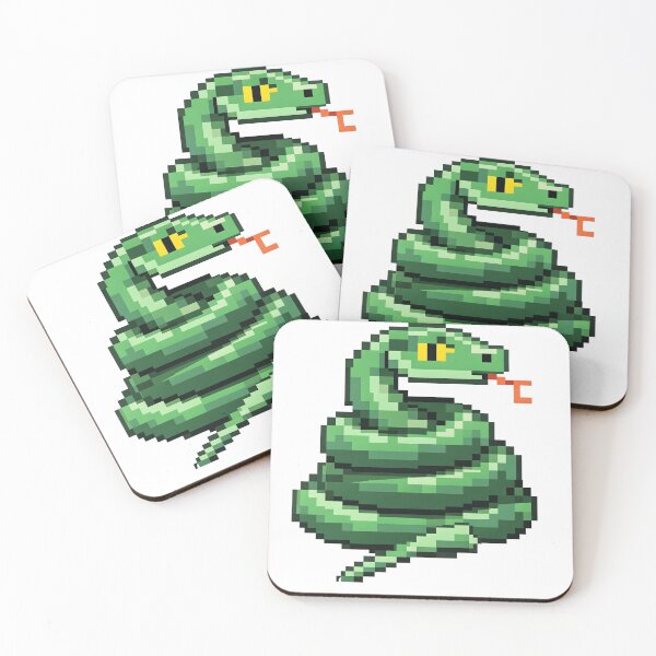 Item preview, Pixel Snake – Retro 8-Bit Snake Pixel Art Gaming Design designed and sold by onlin3boutiqu3.