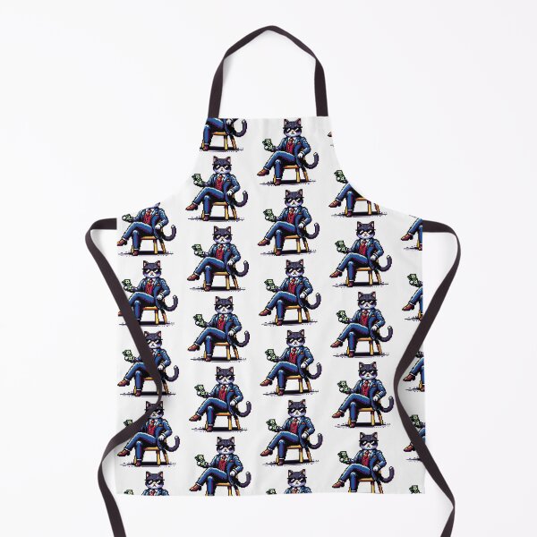 Item preview, Pixel Business Cat – Retro 8-Bit Mafia Cat Pixel Art designed and sold by onlin3boutiqu3.