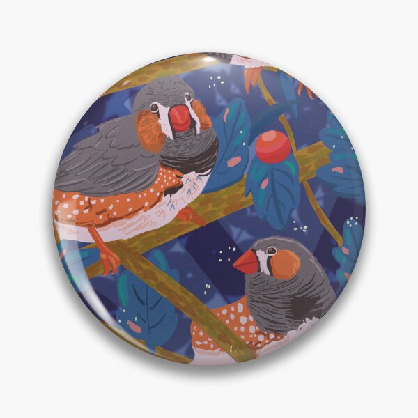 Item preview, Zebra Finches designed and sold by FourMiceHandmade.