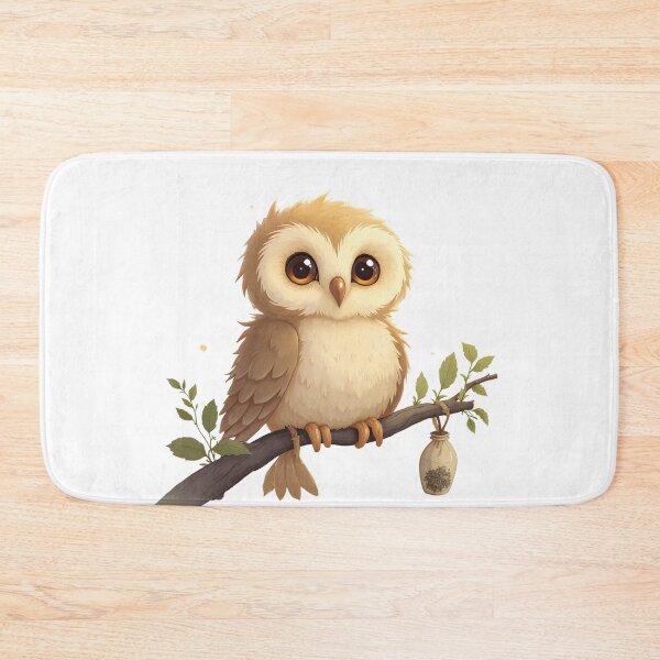 Item preview, Cozy Witch Owl Familiar – Gentle Night Guardian designed and sold by santi-ia.