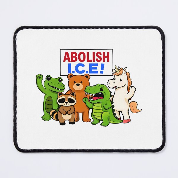 Artikelvorschau, Portland Frog Protest - Anti ICE, Antifaschismus, Anti-Trump, Abschaffung von ICE, Frosch-Einhorn-Waschbär-Bär-Dinosaurier-Protest entworfen und verkauft von NinigFox.