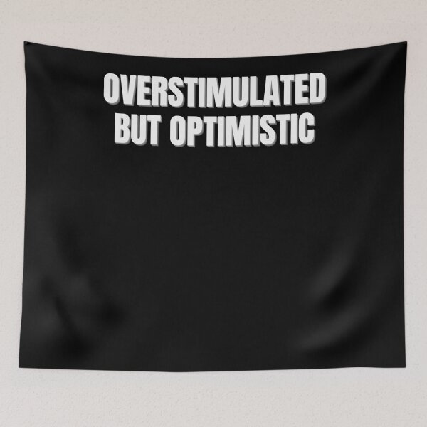 Item preview, Overstimulated But Optimistic Shirt | ADHD Gift | Neurodivergent Positive Mental Health Tee designed and sold by auradesign.
