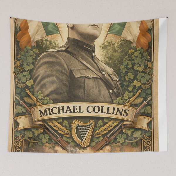 Item preview,  Michael Collins GPO Portrait 2026 – Hand-Drawn Irish Revolutionary Art Print designed and sold by ConorKeeganArt.