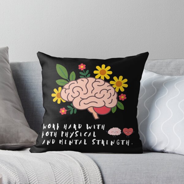 Item preview, Work Hard Both Physical and Mental Strength Brain Art designed and sold by Whimsy Works.