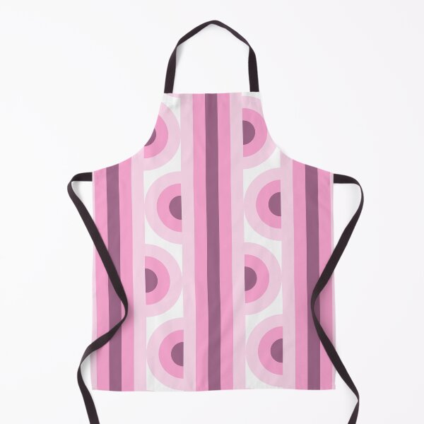 Item preview, Space Age Funky Stripes and Circles - Pink Antique Fuchsia designed and sold by Pinkdeer Designs.
