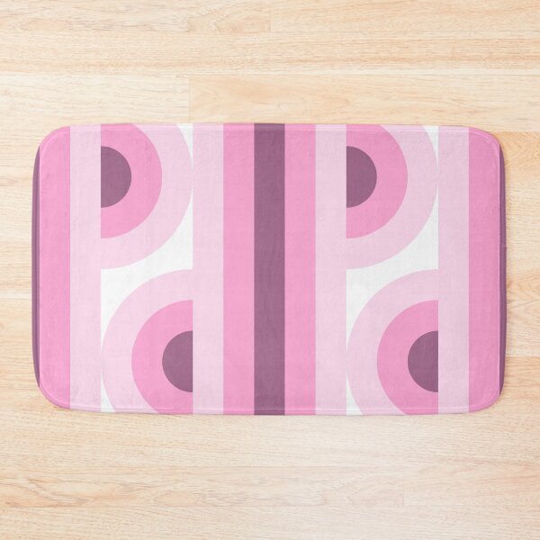 Item preview, Space Age Funky Stripes and Circles - Pink Antique Fuchsia designed and sold by Pinkdeer Designs.