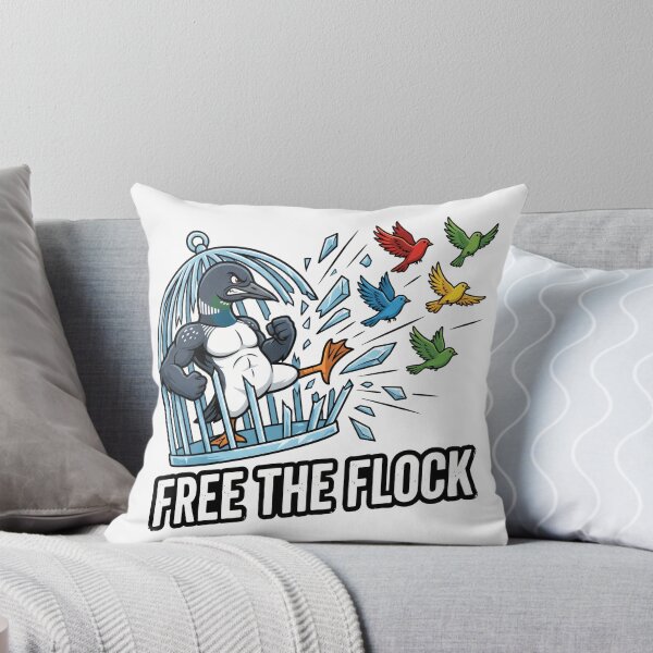 Item preview, Free The Flock - Rebel Loon Breaking Ice Cage Protest designed and sold by The Grumpy Pet Club.