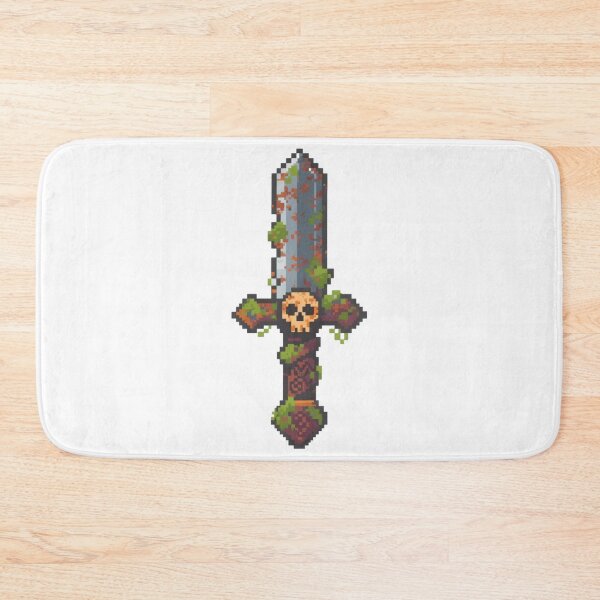 Item preview, Pixel Skull Sword – Dark Fantasy 8-Bit Pixel Art Weapon designed and sold by onlin3boutiqu3.