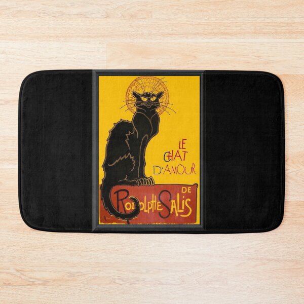 Item preview, Le Chat D Amour Black Cat Framed Vector designed and sold by taiche.