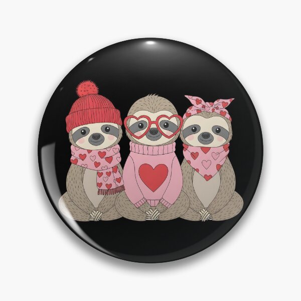 Item preview, Retro Sloth Cute Valentine  designed and sold by OlakunleOloroz.