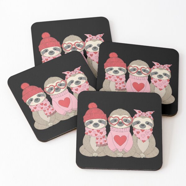 Item preview, Retro Sloth Cute Valentine  designed and sold by OlakunleOloroz.