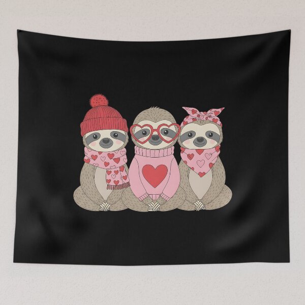 Item preview, Retro Sloth Cute Valentine  designed and sold by OlakunleOloroz.