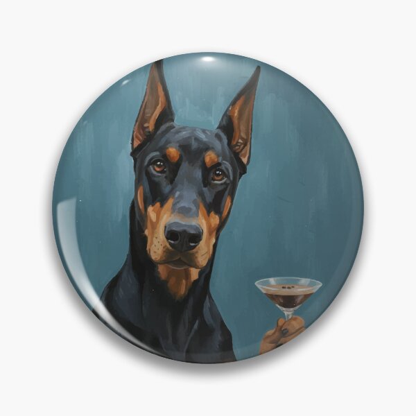 Item preview, Elegant Doberman With Mocktail designed and sold by WhatsupDawg.