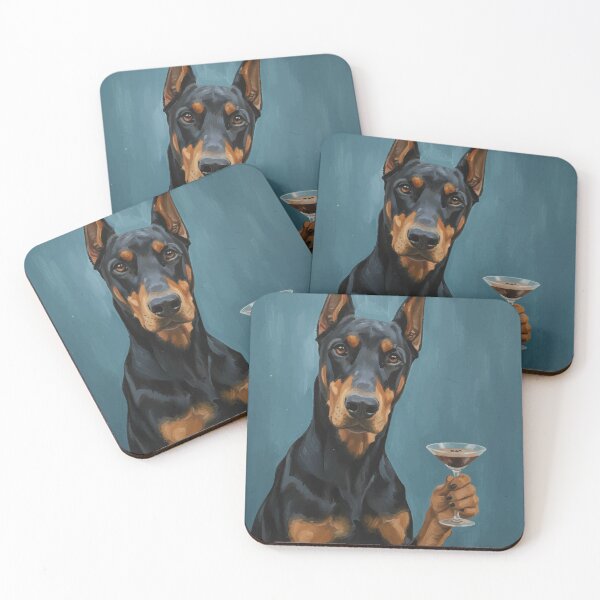 Item preview, Elegant Doberman With Mocktail designed and sold by WhatsupDawg.