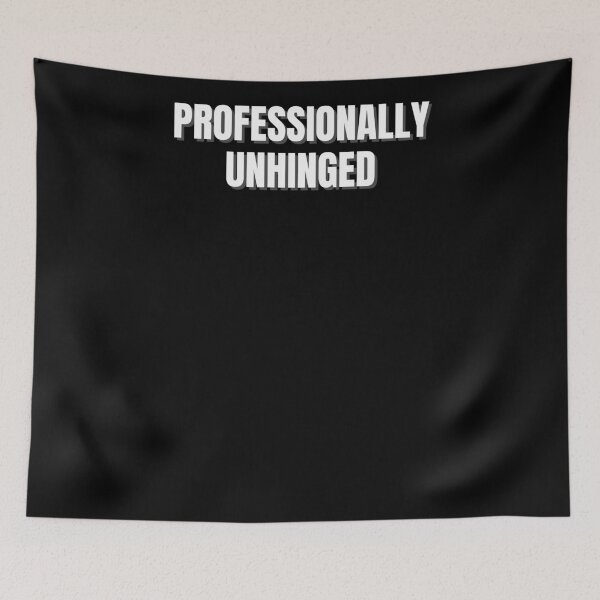 Item preview, Professionally Unhinged Shirt | Funny Coworker Gift | Work From Home Office Humor Tee designed and sold by auradesign.