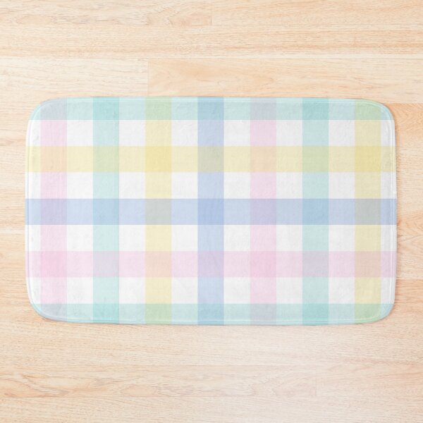 Item preview, Gingham Jumbo Pastel Blue Green Yellow Pink designed and sold by Pinkdeer Designs.