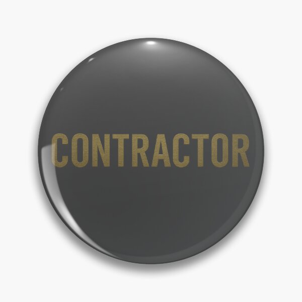 Item preview, Battlefield BF6 RedSec Game Inspired Contractor Gold Metallic Slogan designed and sold by Sellcooldesigns.
