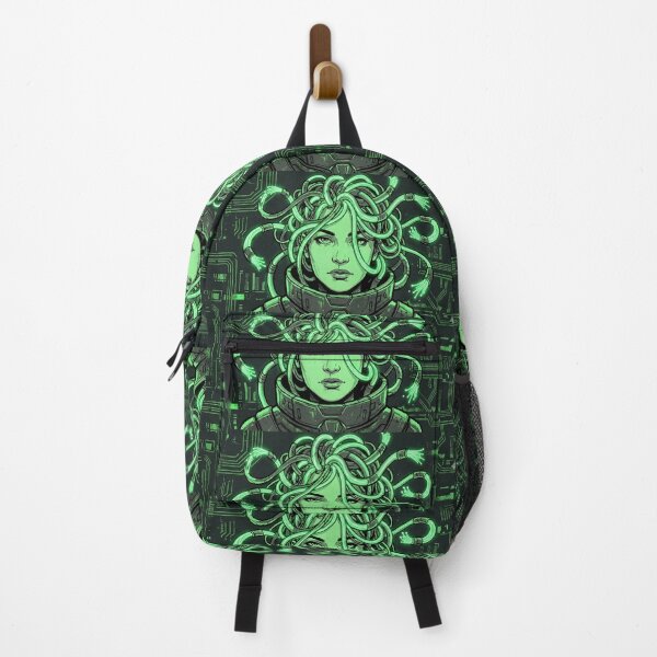 Item preview, Cyber Medusa - Neon Mythology Tech Goddess designed and sold by Midnight Replay.