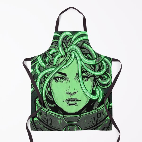 Item preview, Cyber Medusa - Neon Mythology Tech Goddess designed and sold by Midnight Replay.