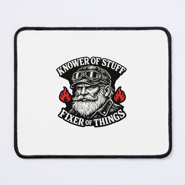 Item preview, Knower of Stuff Fixer of Things – Vintage Mechanic Biker Graphic Tee Design designed and sold by DailyDrivesct.