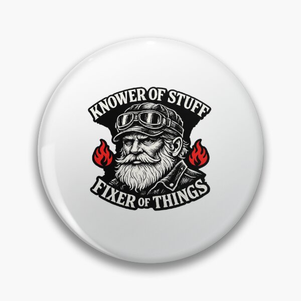 Item preview, Knower of Stuff Fixer of Things – Vintage Mechanic Biker Graphic Tee Design designed and sold by DailyDrivesct.