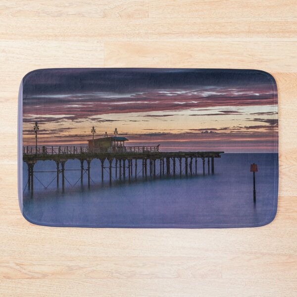 Item preview, Teignmouth Pier at Dusk – Long Exposure Devon Seascape designed and sold by JoSowden.