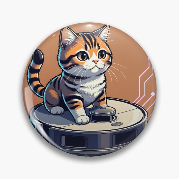 Item preview, Cat Riding Robot Vacuum designed and sold by SunDrift.