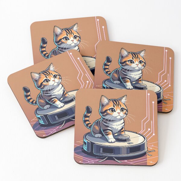 Item preview, Cat Riding Robot Vacuum designed and sold by SunDrift.